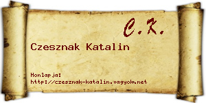 Czesznak Katalin névjegykártya